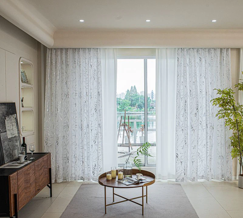 Doli FabricWindow Ширма з лотосом і срібною фольгою