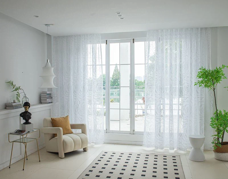 Екран Doli Fabric зі срібною фольгою півонія