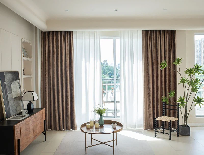 Оксамитова штора з мармуровим малюнком і ламінацією